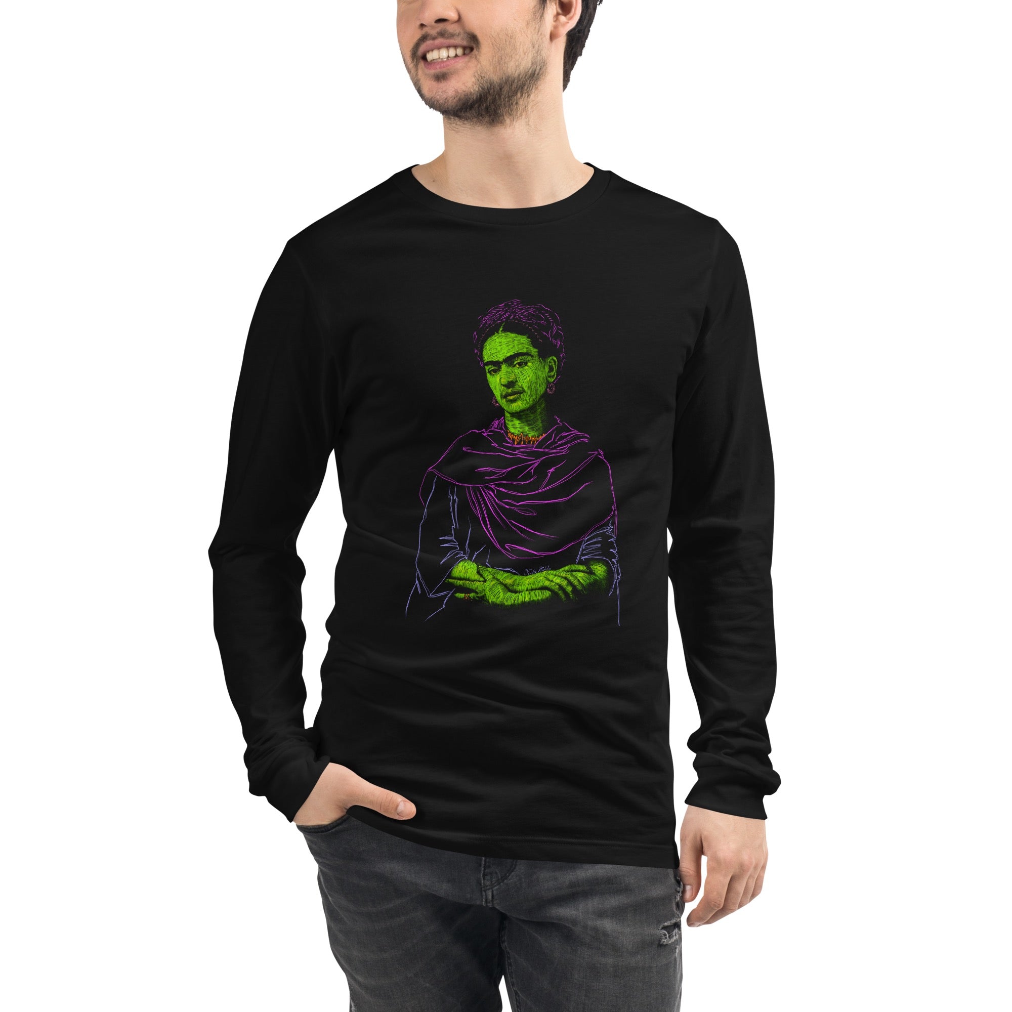 F. Kahlo - Camibuso Manga Larga