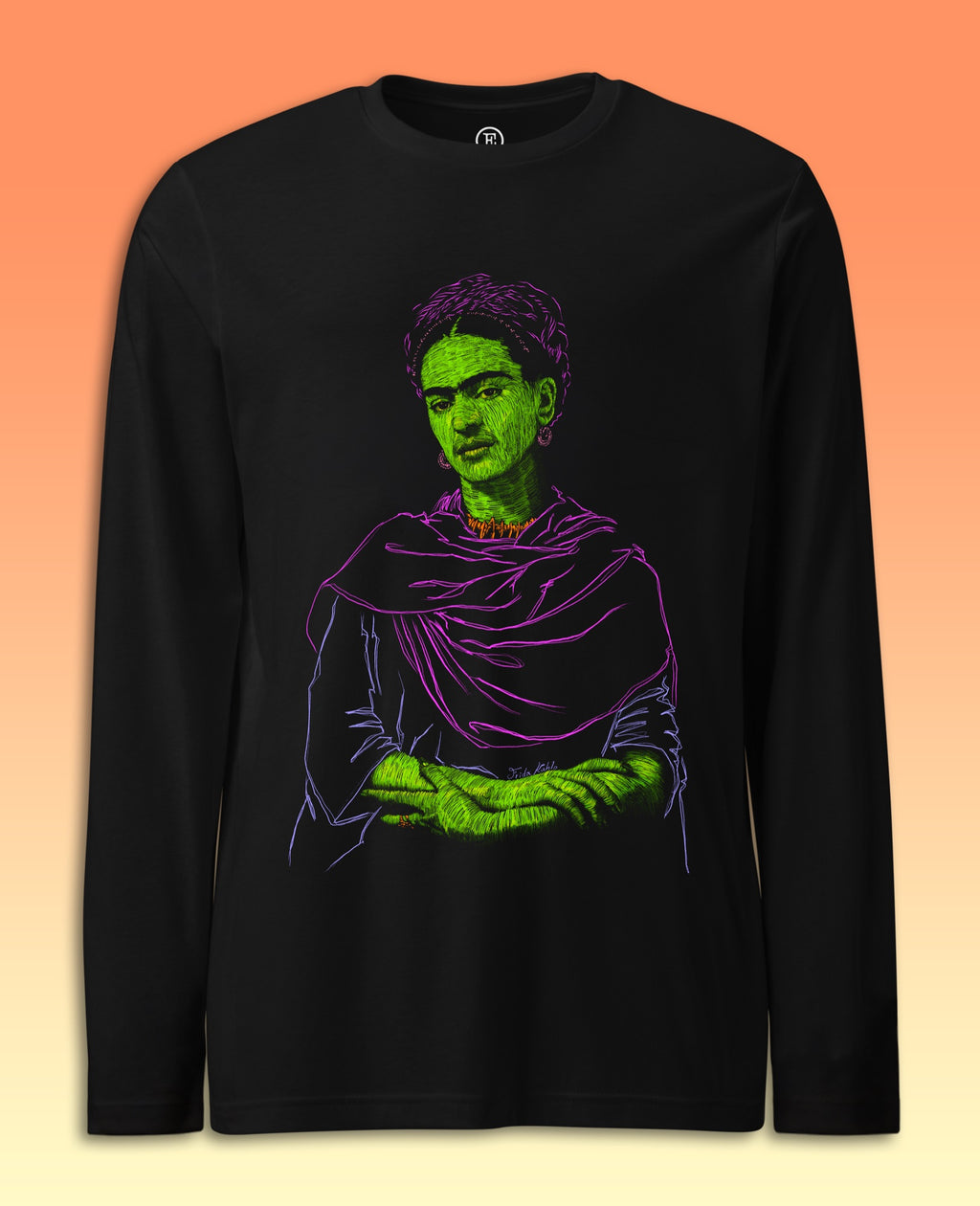 F. Kahlo - Camibuso Manga Larga