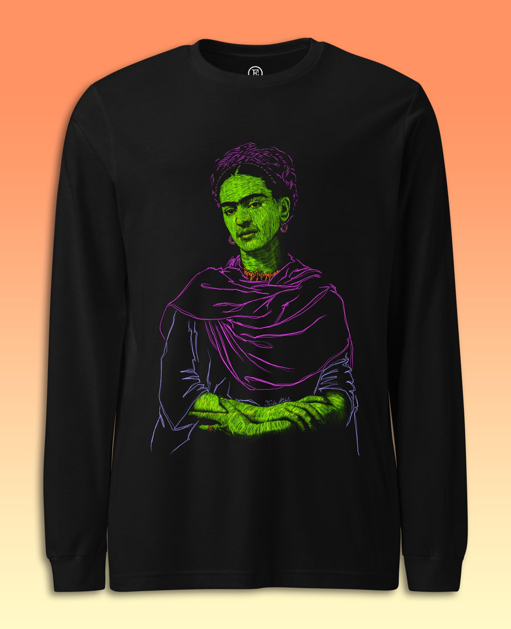 F. Kahlo - Camibuso Manga Larga